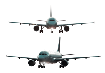commercial airplane graphic resource background front and side view