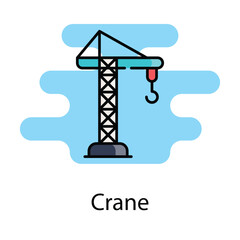 Crane icon. Suitable for Web Page, Mobile App, UI, UX and GUI design.