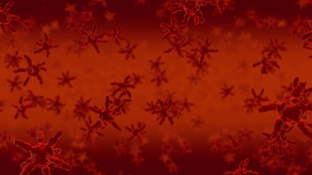 Microscopic germs and pathogens medical background