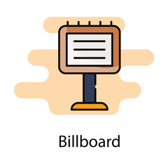 Billboard icon. Suitable for Web Page, Mobile App, UI, UX and GUI design.