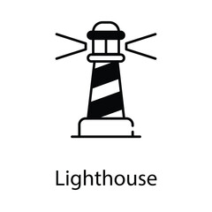  Lighthouse icon. Suitable for Web Page, Mobile App, UI, UX and GUI design.