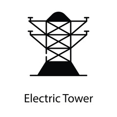 Electric Tower icon. Suitable for Web Page, Mobile App, UI, UX and GUI design.