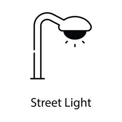 Street Light icon. Suitable for Web Page, Mobile App, UI, UX and GUI design.