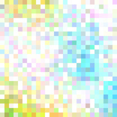 Mosaic colorful abstract background, pink, blue, yellow, purple, turqoise tones