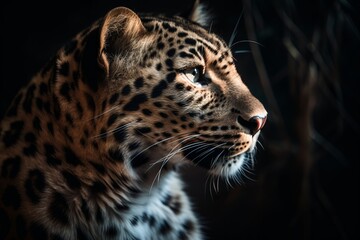 Plakat Amur Leopard portrait