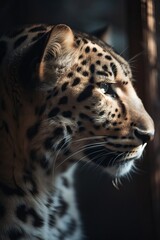 Fototapeta na wymiar Amur Leopard portrait