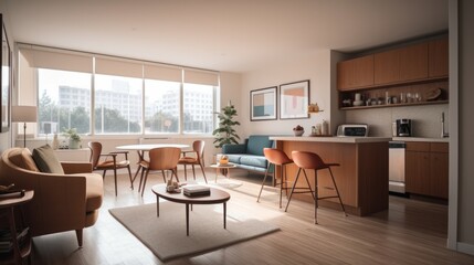 Fototapeta premium Luxury Apartment Mockup Illustration