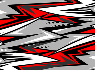 design vector racing background with a unique line pattern and with a blend of bright colors, and gray, suitable for your racing and wrapping designs