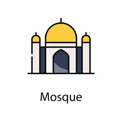 Mosque icon. Suitable for Web Page, Mobile App, UI, UX and GUI design.