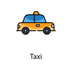 Taxi icon. Suitable for Web Page, Mobile App, UI, UX and GUI design.