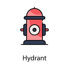 Hydrant icon. Suitable for Web Page, Mobile App, UI, UX and GUI design.
