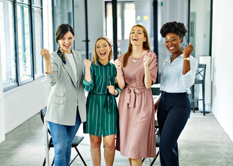 business team businesswoman success meeting office teamwork happy portrait together education cheerful celebration colleague celebrating group successful startup