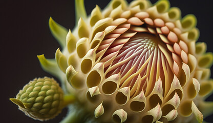 Nature beauty in close up yellow lotus water lily generated by AI