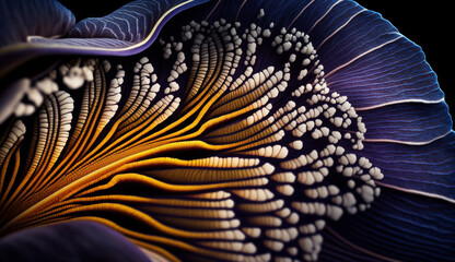 Nature intricate design captured in vibrant colors generated by AI