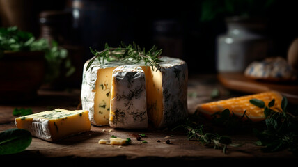 Satisfy Your Cheese Cravings: Delicious Camembert with Herbs"