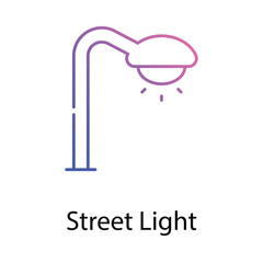 Street Light icon. Suitable for Web Page, Mobile App, UI, UX and GUI design.
