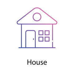 House icon. Suitable for Web Page, Mobile App, UI, UX and GUI design.