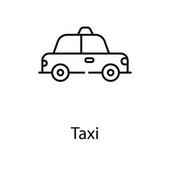 Taxi icon. Suitable for Web Page, Mobile App, UI, UX and GUI design.
