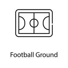 Football Ground icon. Suitable for Web Page, Mobile App, UI, UX and GUI design.