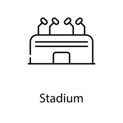 Stadium icon. Suitable for Web Page, Mobile App, UI, UX and GUI design.