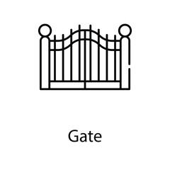 Gate icon. Suitable for Web Page, Mobile App, UI, UX and GUI design.