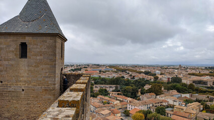 Fototapeta premium view of the town country