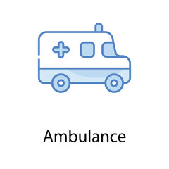Ambulance icon. Suitable for Web Page, Mobile App, UI, UX and GUI design.