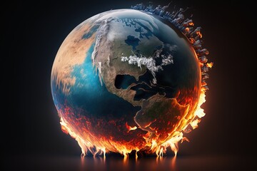 Searing Temperature, Scorched Earth: How Global Warming is Devastating Our Planet Generative AI
