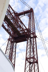 Fototapeta na wymiar Hanging Bridge of Biscay