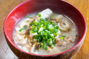 とても美味しい日本の伝統的な味噌汁