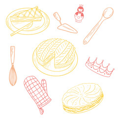 Vecteur illustration galette des rois