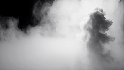 Vertical shot of beautiful white smoke Generative AI
