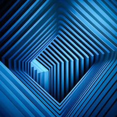 Abstract Blue Background With Geometric Shapes