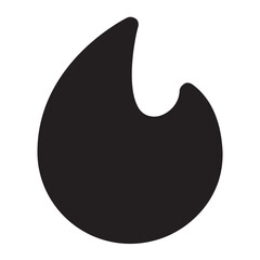 Fototapeta premium flame icon logo simple vector