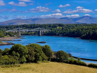 Landscape of a picturesque old bridge