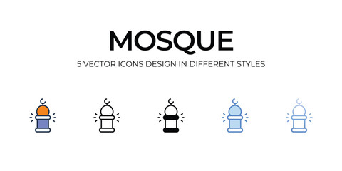Mosque icon. Suitable for Web Page, Mobile App, UI, UX and GUI design.