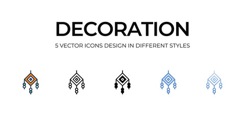 Decoration icon. Suitable for Web Page, Mobile App, UI, UX and GUI design.