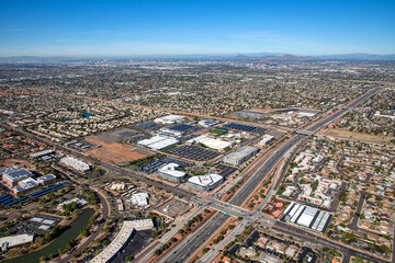 Fototapeta premium Sunny and clear over Tempe, Arizona