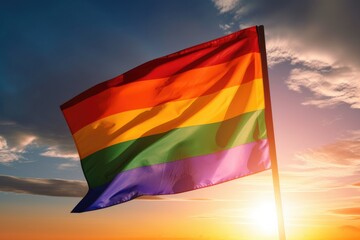 LGBT Rainbow Background. LGBTQ Gay Pride Rainbow Flag Background Generative AI