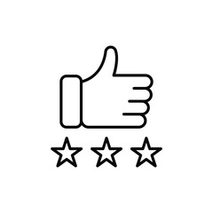 rating icon. outline icon