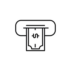 atm icon. outline icon