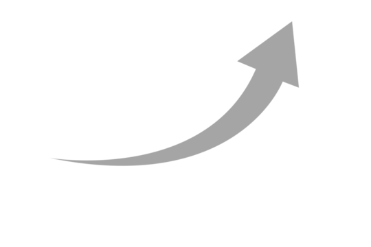 grey curved graph with arrow png file type
