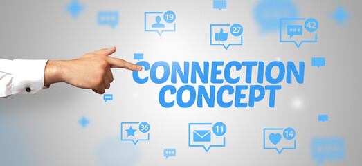 Close-Up Of Cropped Hand Pointing