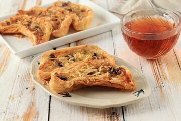 Banana Milk Crispy Pastry, Pastry Sheet Shaped Banana,