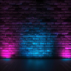 Purple and blue wall