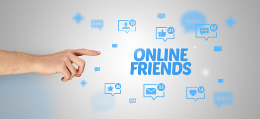 Fototapeta premium Close-Up Of Cropped Hand Pointing