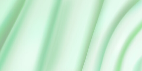 Obraz premium Background of light green fabric with several folds