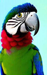Macaw parrot, many colors - Created with Generative AI Technology