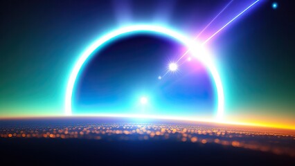 Abstract lens flare wallpaper, background, art.