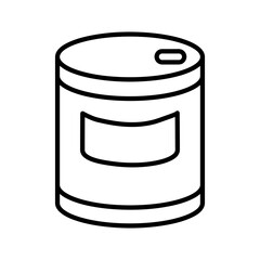 Can vector icon flat illustration on white background..eps
